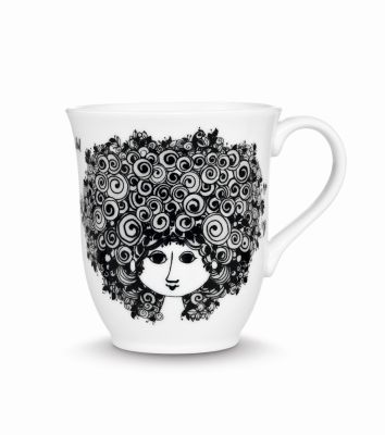 Rosalinde mug black Bjorn Wiinblad SINGLE PIECES